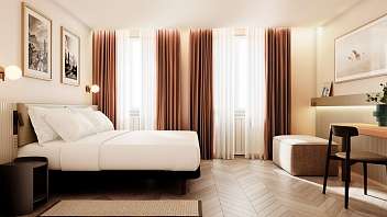 PLUS - Neue renovierte Hotelzimmer Hotel Pestalozzi Lugano